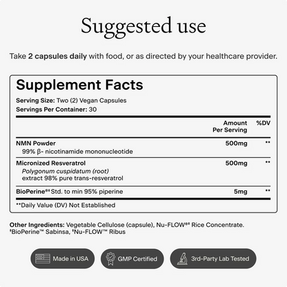 Ultra Pure NMN + Resveratrol
